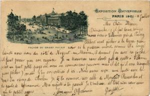 CPA AK PARIS EXPO 1900 Facade du Grand Palais (576209)