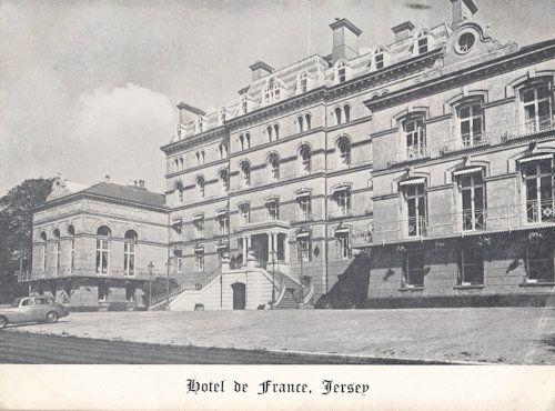 z15  A vintage 1930s Christmas card from the owners of Hotel De France - it ...