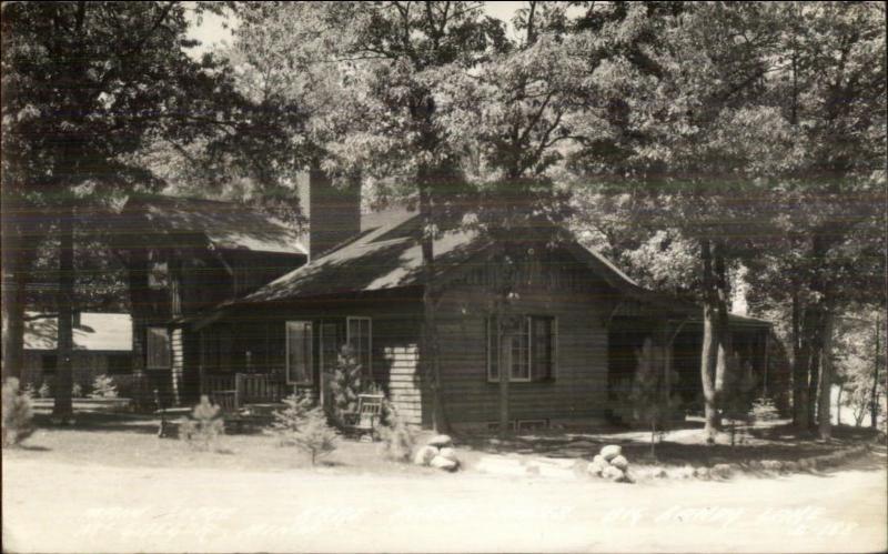 McGregor MN Big Sandy Lake Lodge Real Photo Postcard