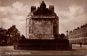 England Weymouth King's Statue