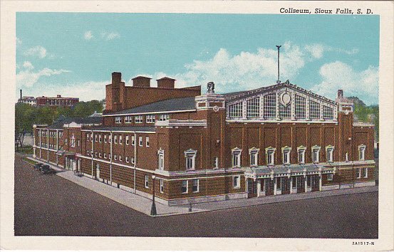 South Dakota Sioux Falls Coliseum Curteich