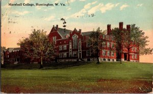 Marshall College, Huntington WV c1915 Vintage Postcard N47