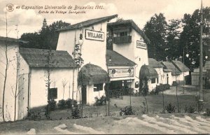 Exposition Universelle de Bruxelles 1910 Entree du Village Senegalais