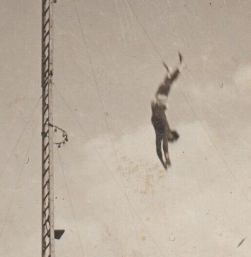 Fergus Falls MINNESOTA RPPC c1910 HIGH DIVER Diving Act PARKER CARNIVAL CIRCUS