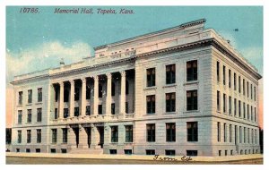 Postcard BUILDING SCENE Topeka Kansas KS AQ9360