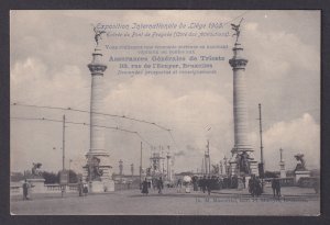 Vintage Postcard Belgium Liege Universal Exhibition Fragnee Bridge 1905