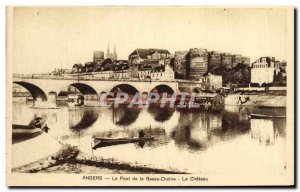 Old Postcard Angers The Lower Chain Bridge The Chateau