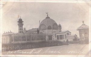 Postcard RPPC Restaurant Beach Nice France 1920s