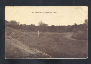 COLLINSVILLE OKLAHOMA CITY RESERVOIR WATER SUPPLY VINTAGE POSTCARD