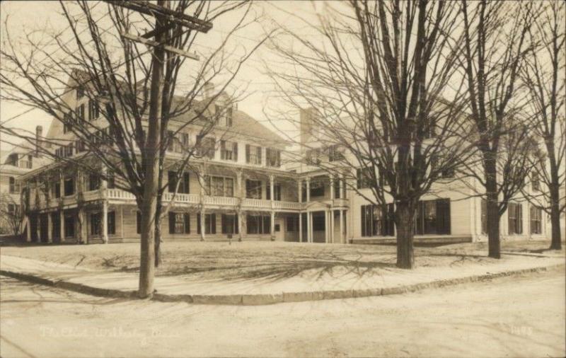 Wellesley MA The Eliot c1915 Real Photo Postcard