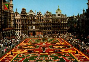 Belgium Brussels Market Place Flower Carpet