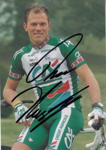 Thor Hushovd Norway Cycling Cyclist Road Race Champ Hand Signed Card Photo