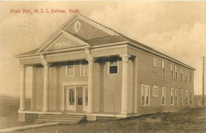 1912 Pullman Washington Music Hall WSC White's Drug CO K-12764 Postcard 25-12026