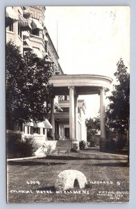 J96/ Mt. Clemens Michigan RPPC Postcard c1910 Colonial Hotel Pesha 135