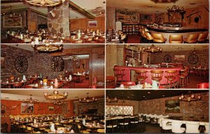 Nino's Steak House Roundup Milwaukee WI Postcard PC488