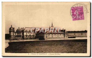 Old Postcard Chateau de Chantilly Facade North East