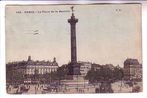 La Place dela Bastille, Paris, France, Used 1907