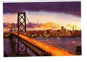 Bay Bridge at Sundown, San Francisco, California