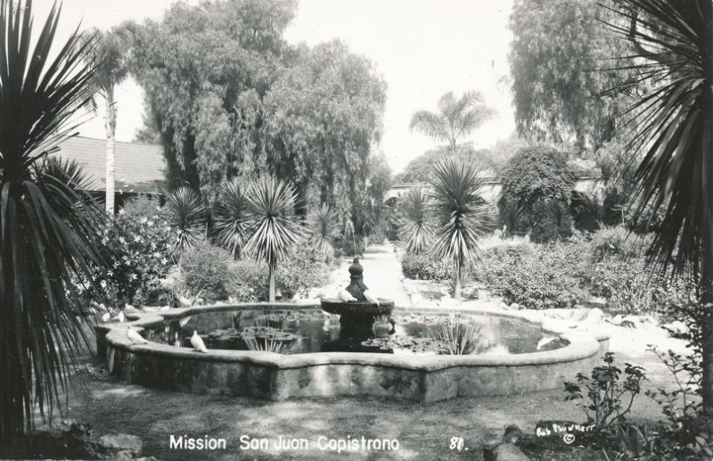 RPPC Mission San Juan Capistrano CA, California Gardens -  Plunkett Photo