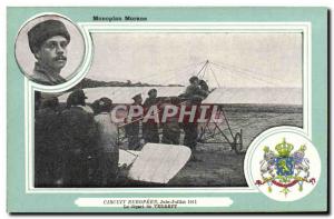 Old Postcard Jet Aviation monoplane Morane European Tour June July 1911 depar...