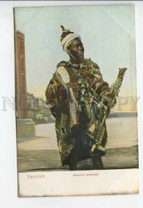 438885 Morocco Tangier musician in national dress Vintage postcard