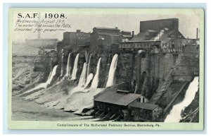 1908 The Water Misses Falls Diverted for Power Harrisburg Pennsylvania Postcard 