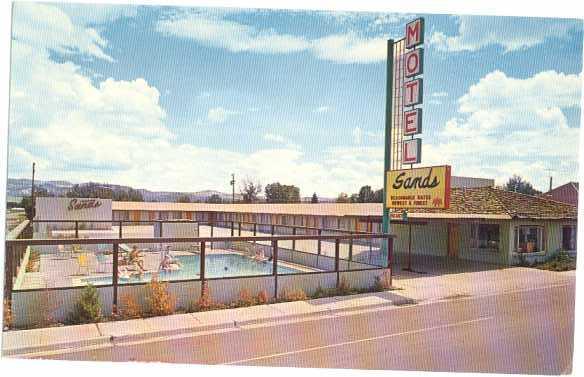 Sands Motel, Panguitch, Utah, UT, Chrome