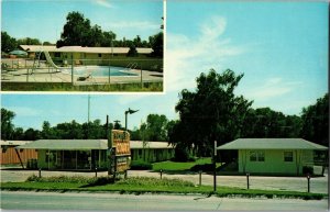 Rambler Court, Rodeo Rd. North Platte NE Multi View Vintage Postcard C54