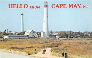 Hello From Famous Lighthouse At Cape May Point - Cape May, New Jersey NJ