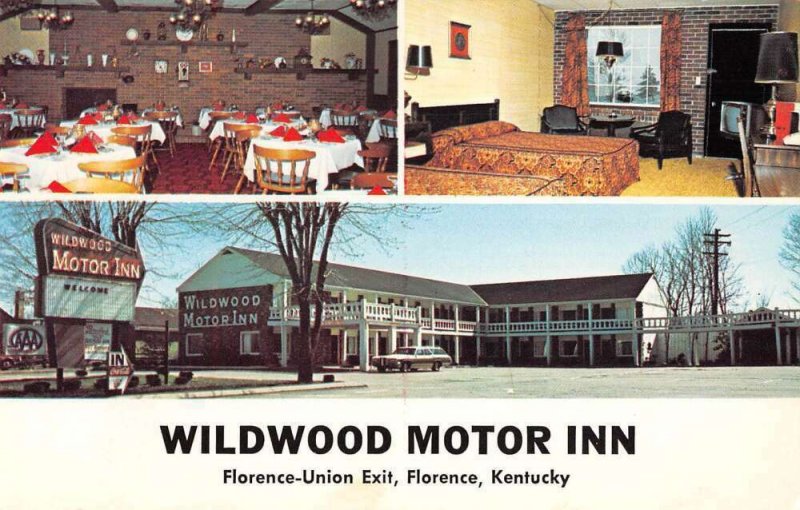 Florence Kentucky Wildwood Motor Inn Vintage Postcard AA41498