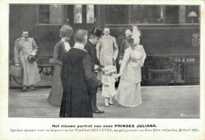 Netherlands Princess Juliana Royal Train Vintage Postcard 07.11