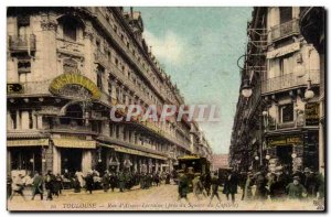 Tououse - Rue d'Alsace Lorraine - Old Postcard