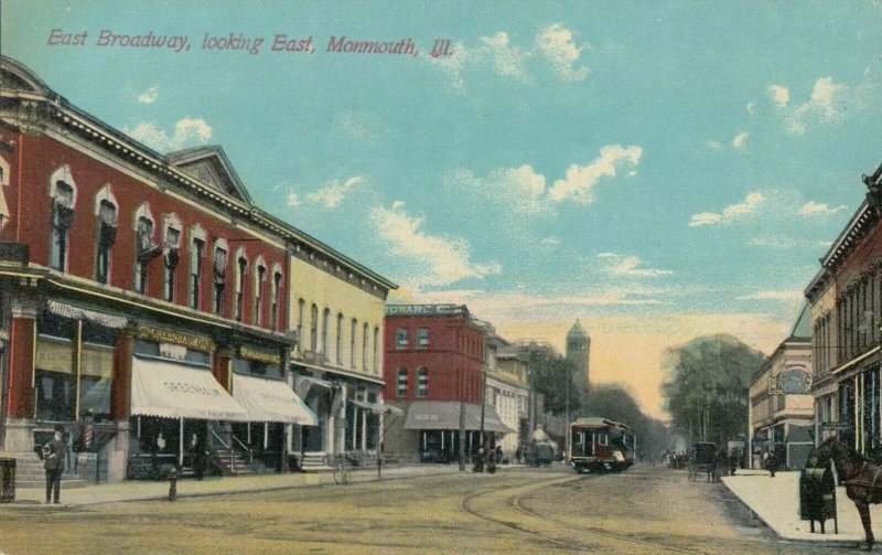 MONMOUTH, Illinois, 1900-10s; East Broadway