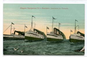 Niagara Navigation Co Steamers Lewiston to Toronto Canada 1910c postcard