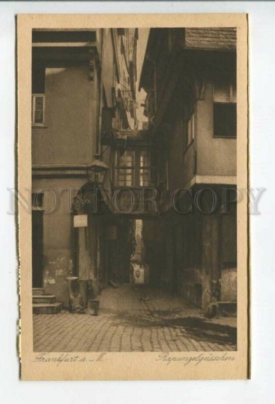 433714 Germany FRANKFURT am Main Rapunzelgasschen Street Vintage postcard