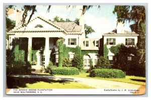 Bonnie Doone Plantation Waterboro South Carolina SC Chrome Postcard W22