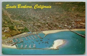 Santa Barbara Marina - California - 1970  - Postcard
