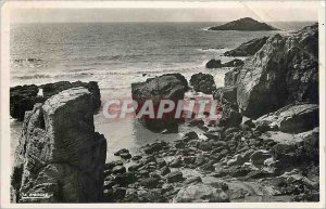 Old Postcard The Quiberon wild coast to Port Pigeon and the Isle of Sow