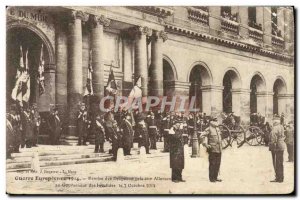 Old Postcard European War Of Discount Flags Taken For Germans the governor of...