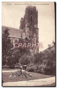 Postcard Toul Old Garden of the town hall and cathedral