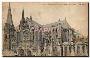 Postcard Old Cathedral of Chartres L & # 39abside