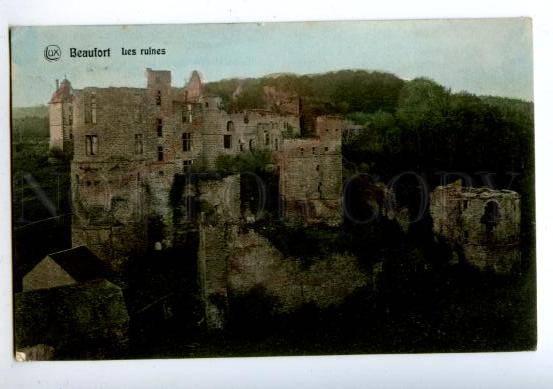 158209 LUXEMBOURG BEAUFORT Ruines Postmark HOTEL CHEVAL BLANC