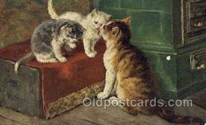 Cat Cats, Old Vintage Antique Postcard Post Card  