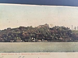 Postcard Antique View of West Point & Battle Monument in NY.   W6