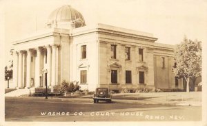 RPPC Washoe County Court House, Reno, Nevada ca 1940s Vintage Postcard