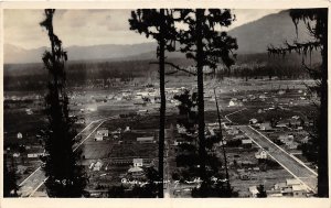 G28/ Libby Montana RPPC Postcard 1914 Birdseye View Homes