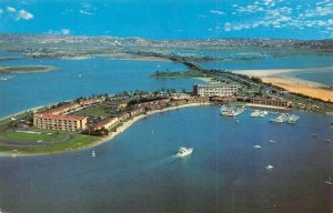 SAN DIEGO, California CA  MISSION BAY & BAHIA HOTEL~Bird's Eye View  Postcard