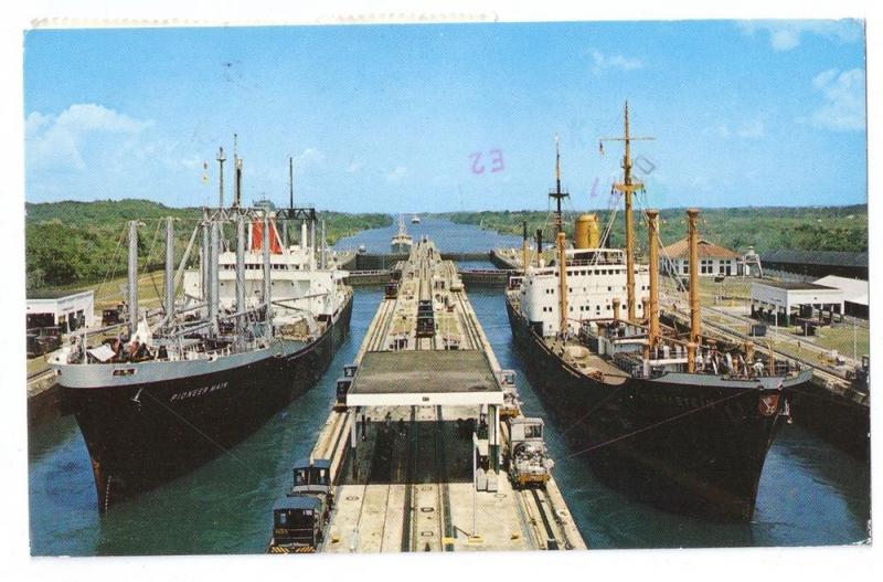 Panama Canal Ships in Locks 1979 Stamps