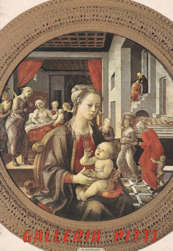 POSTAL B4178: FILIPPO LIPPI: MADONNA CON EL NIÑO