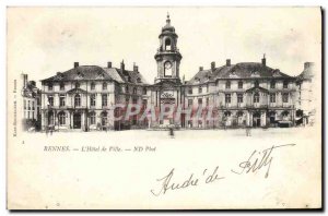Old Postcard Rennes L & # 39Hotel City